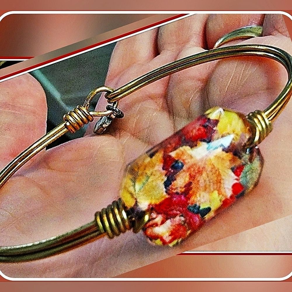 #Luca+Danni #Fall #Autumn Leaves Bangle Bracelet Hard to Find/Out of Stock #NWOT